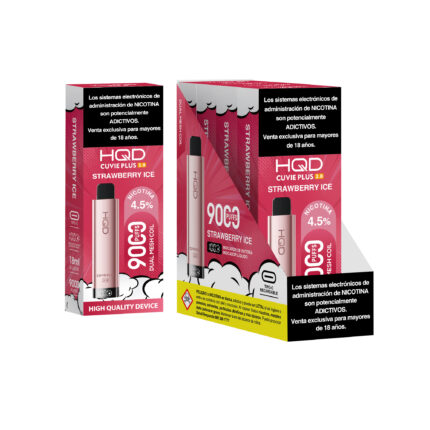 Vaporizador HQD Cuvie Plus 2.0 9000 Puff – Strawberry Ice